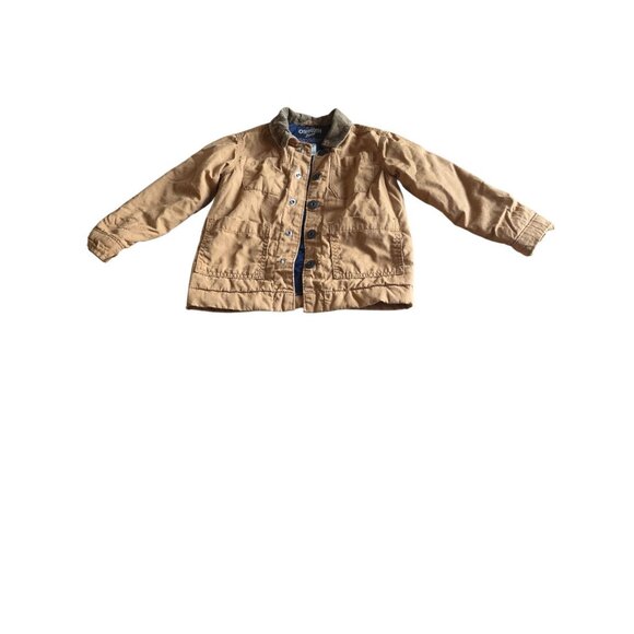 Oshkosh B'gosh Tan Barn Work Chore Jacket Insulated Size 2T boys vintage - Picture 1 of 8